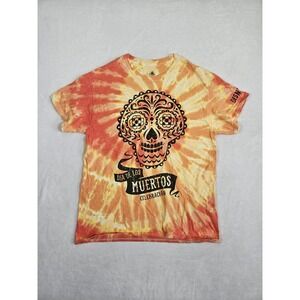 Walt Disneyland Dia de los Muertos Tie‎ Dye T-shirt Size Men Large